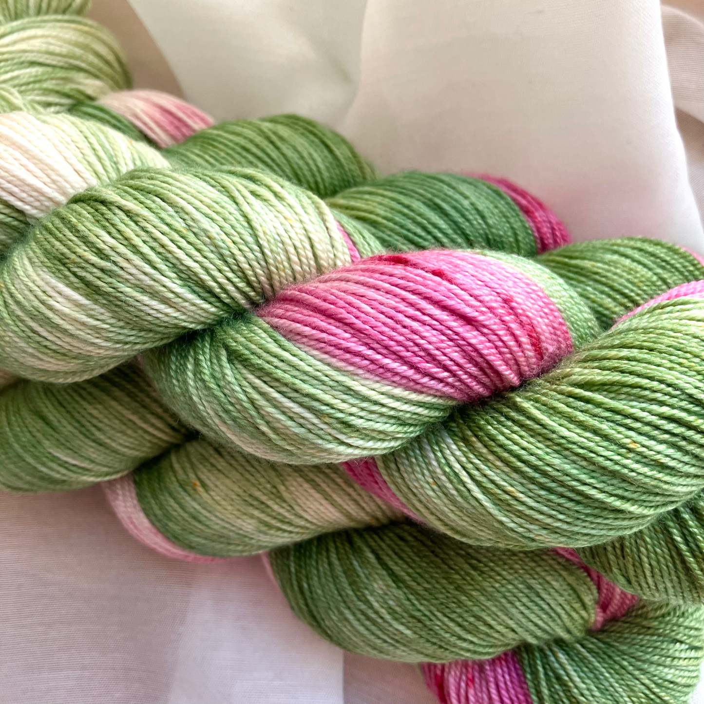 Strawberry Matcha | Merino silk