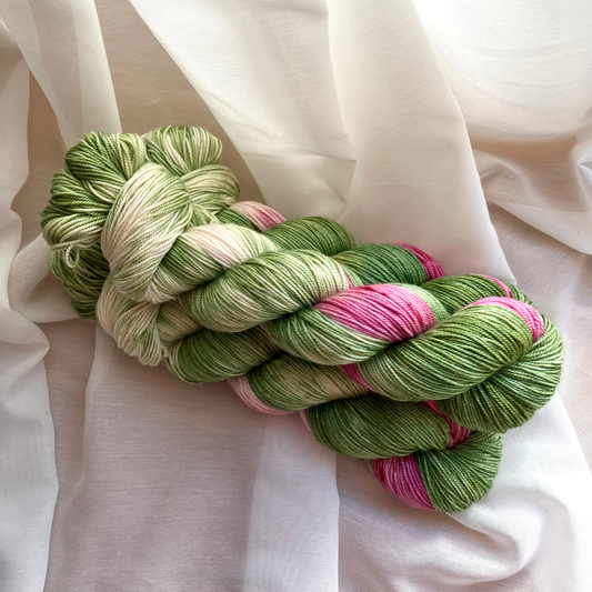 Strawberry Matcha | Merino silk